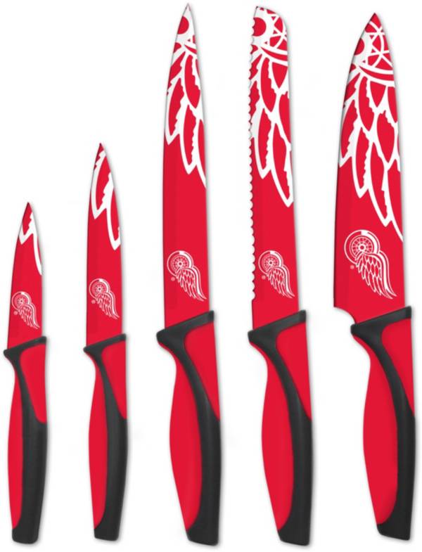 Sports Vault Detroit Redwings Kitchen Knives