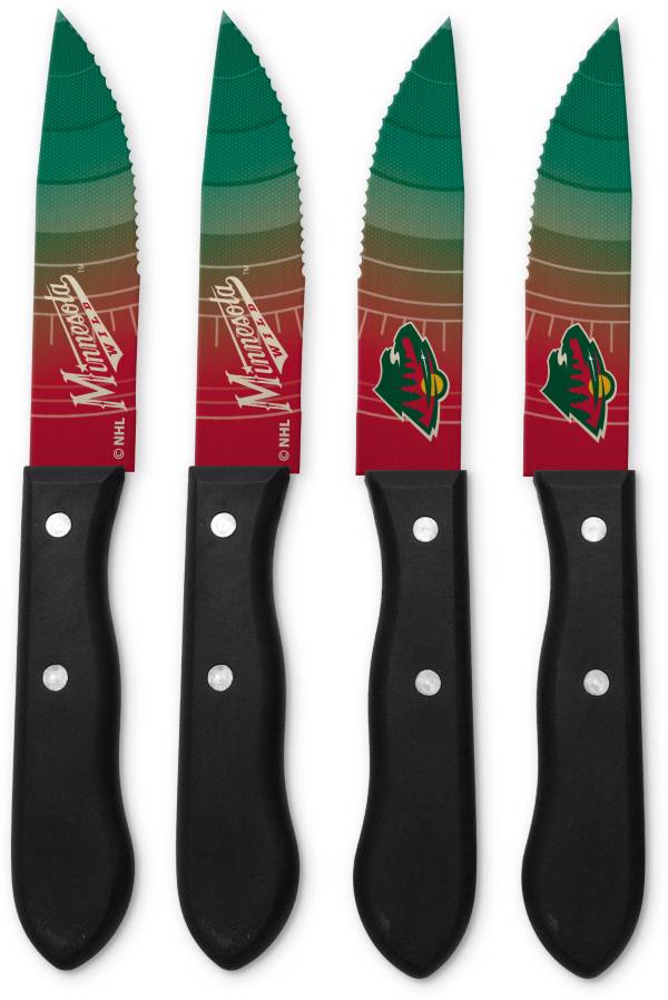 Sports Vault Minnesota Wild Steak Knives