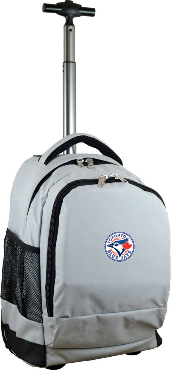 Mojo Toronto Blue Jays Wheeled Premium Grey Backpack