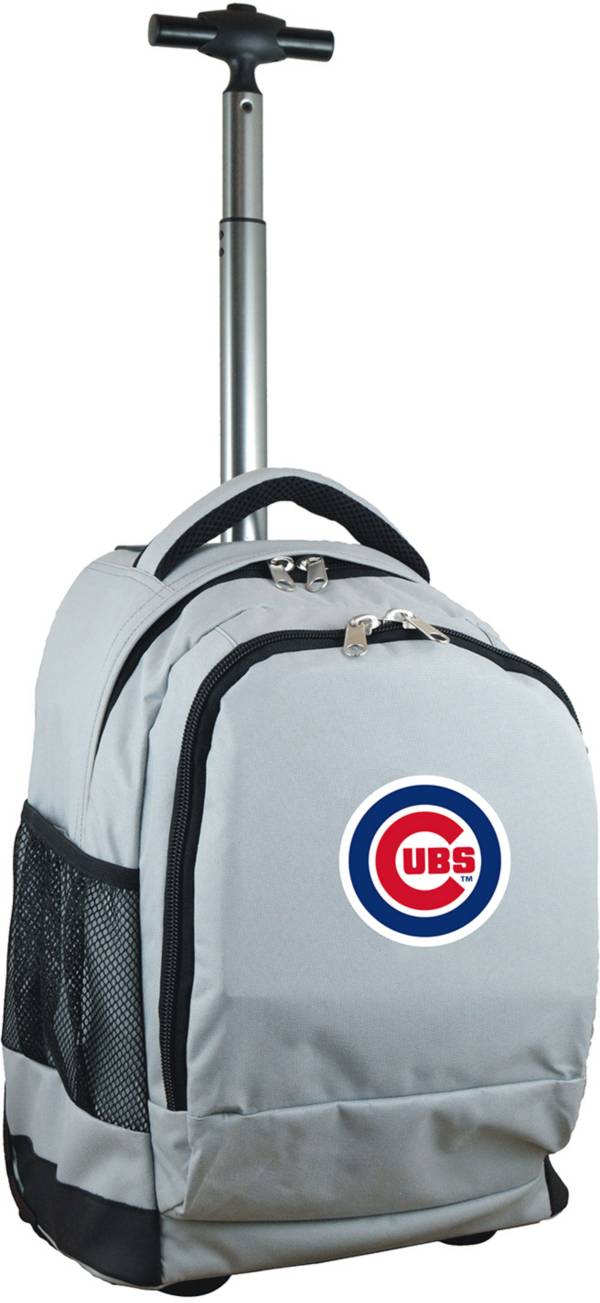 Mojo Chicago Cubs Wheeled Premium Grey Backpack