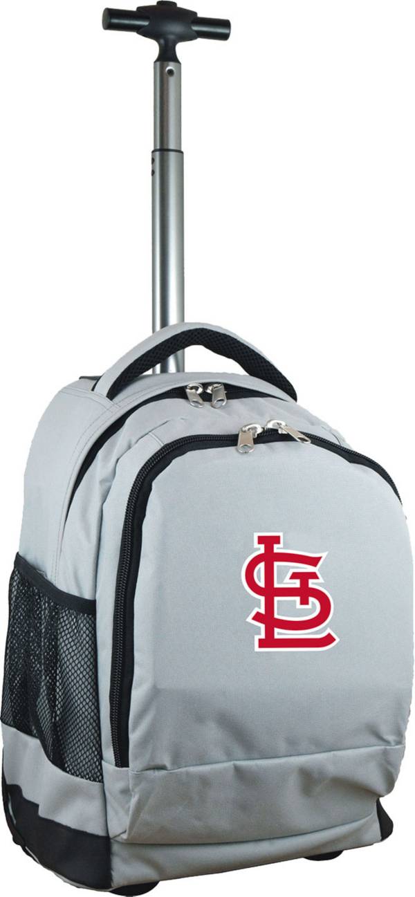 Mojo St. Louis Cardinals Wheeled Premium Grey Backpack