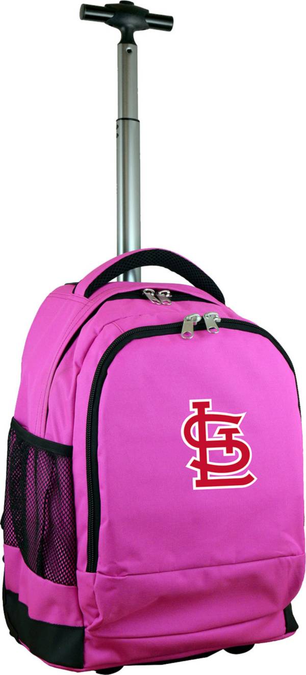 Mojo St. Louis Cardinals Wheeled Premium Pink Backpack