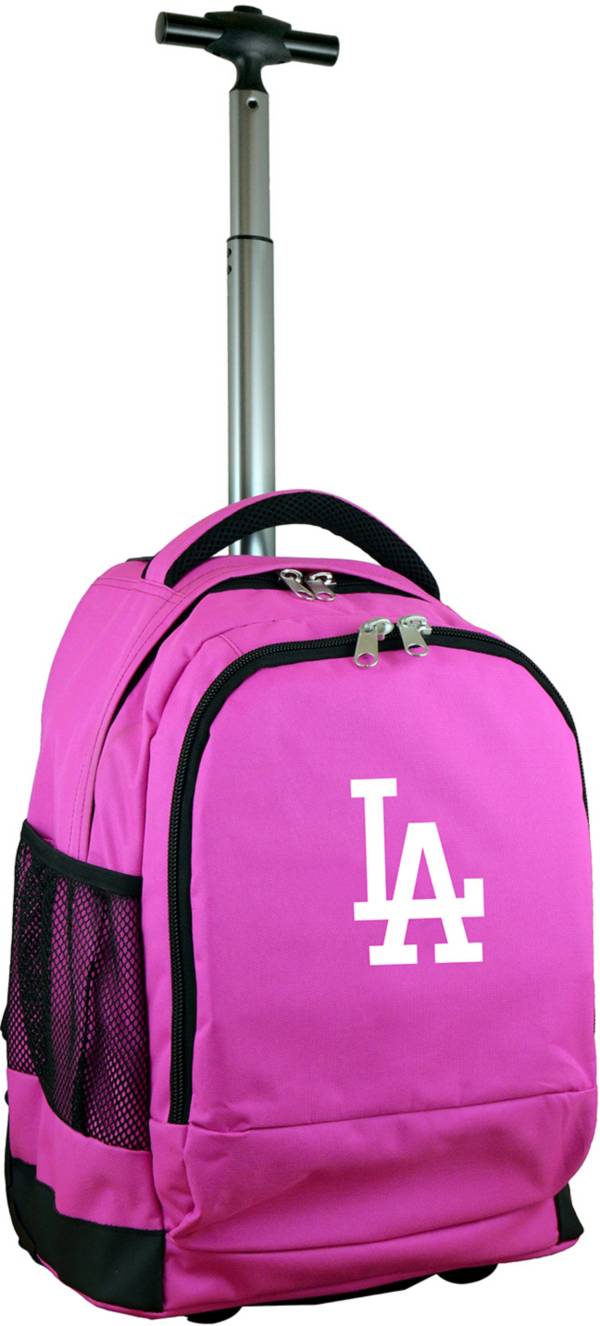 Mojo Los Angeles Dodgers Wheeled Premium Pink Backpack