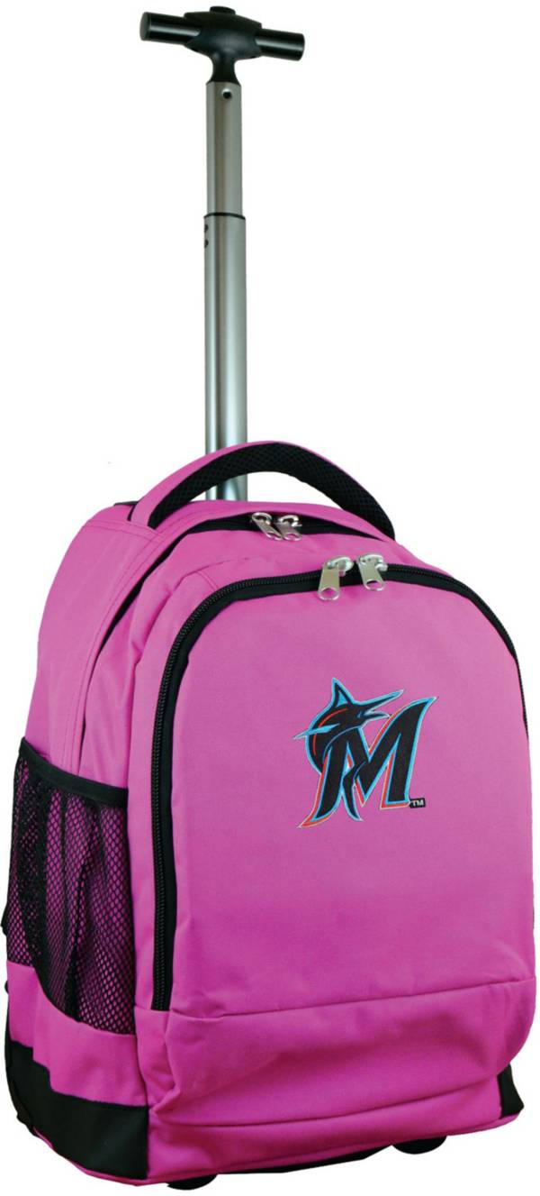 Mojo Miami Marlins Wheeled Premium Pink Backpack product image