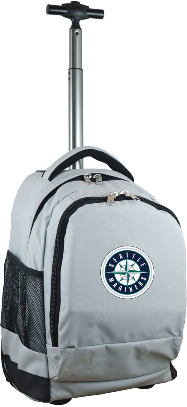 Mojo Seattle Mariners Wheeled Premium Grey Backpack