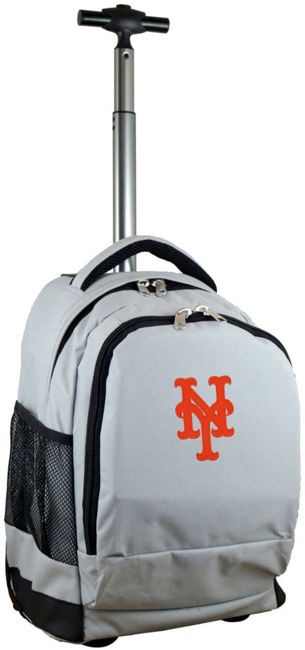 Mojo New York Mets Wheeled Premium Grey Backpack