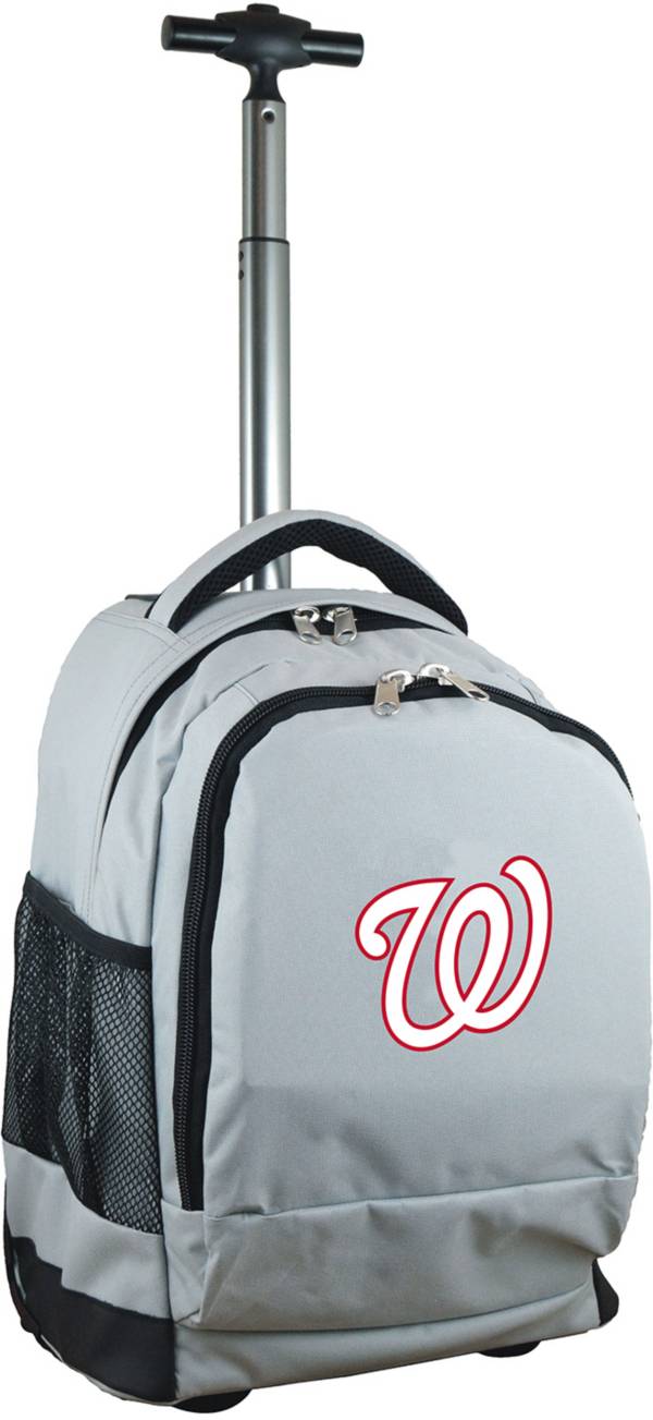 Mojo Washington Nationals Wheeled Premium Grey Backpack