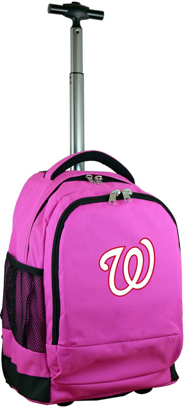 Mojo Washington Nationals Wheeled Premium Pink Backpack