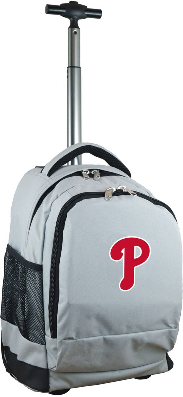 Mojo Philadelphia Phillies Wheeled Premium Grey Backpack