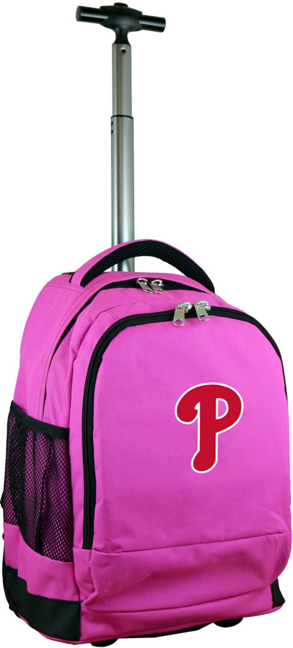 Mojo Philadelphia Phillies Wheeled Premium Pink Backpack