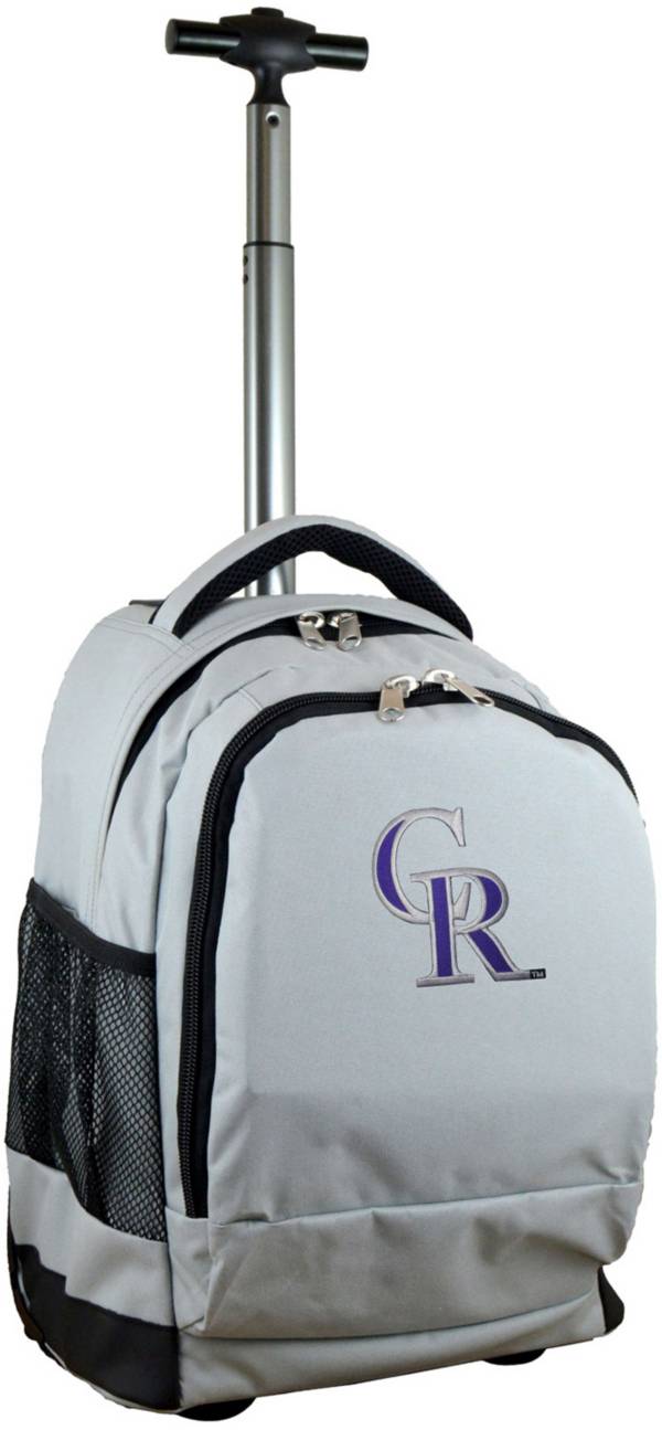 Mojo Colorado Rockies Wheeled Premium Grey Backpack