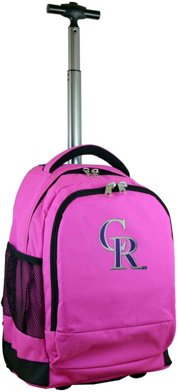 Mojo Colorado Rockies Wheeled Premium Pink Backpack