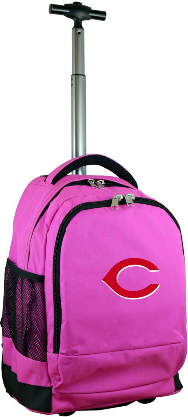 Mojo Cincinnati Reds Wheeled Premium Pink Backpack