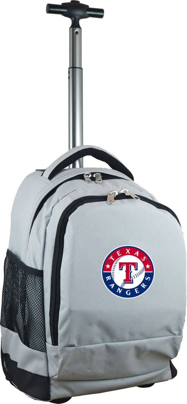 Mojo Texas Rangers Wheeled Premium Grey Backpack