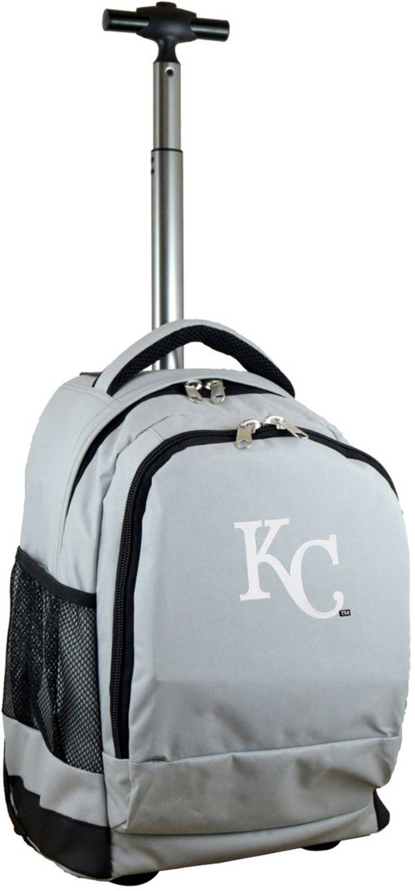 Mojo Kansas City Royals Wheeled Premium Grey Backpack