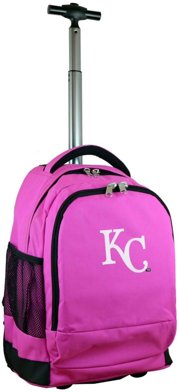 Mojo Kansas City Royals Wheeled Premium Pink Backpack