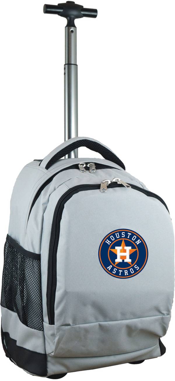 Mojo Houston Astros Wheeled Premium Grey Backpack