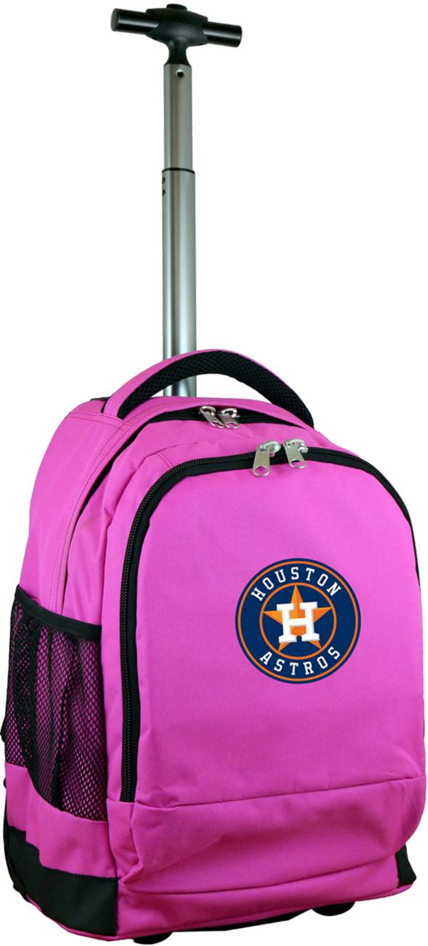 Mojo Houston Astros Wheeled Premium Pink Backpack