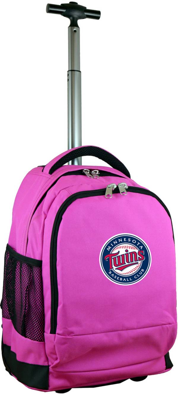 Mojo Minnesota Twins Wheeled Premium Pink Backpack