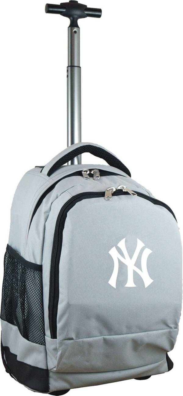 Mojo New York Yankees Wheeled Premium Grey Backpack