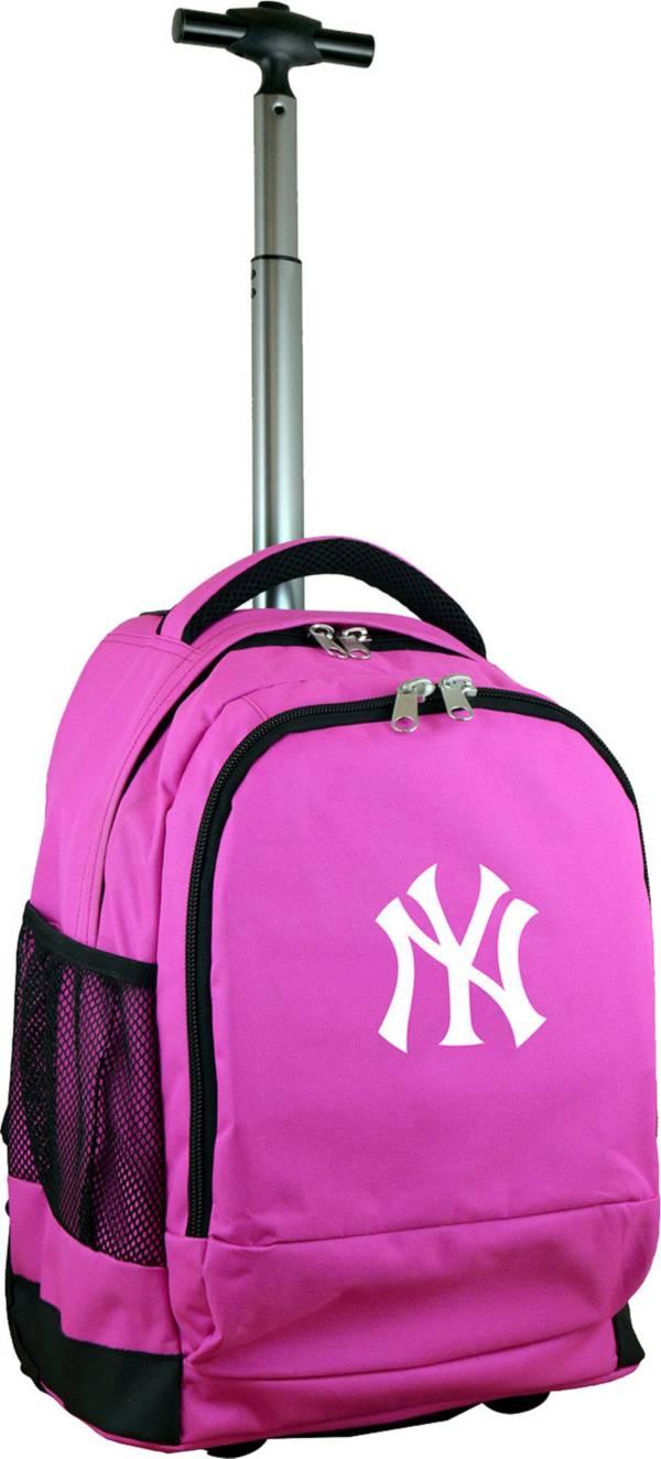 Mojo New York Yankees Wheeled Premium Pink Backpack product image