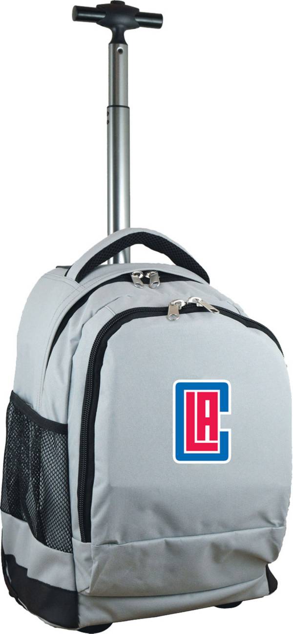 Mojo Los Angeles Clippers Wheeled Premium Grey Backpack