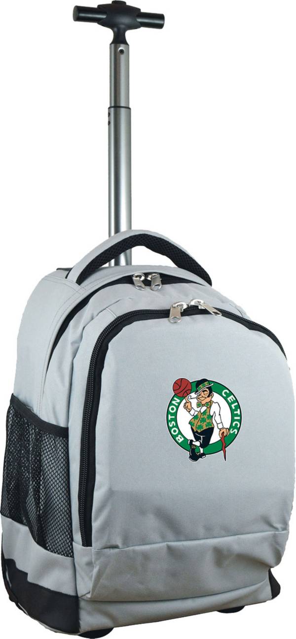 Mojo Boston Celtics Wheeled Premium Grey Backpack