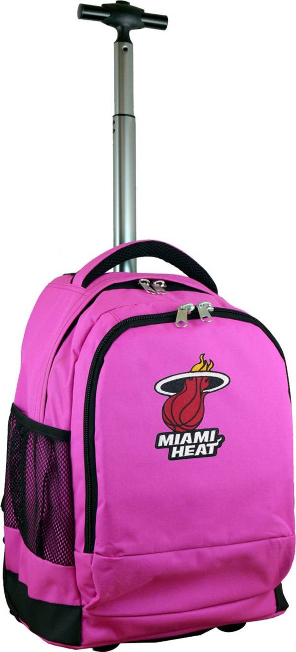 Mojo Miami Heat Wheeled Premium Pink Backpack