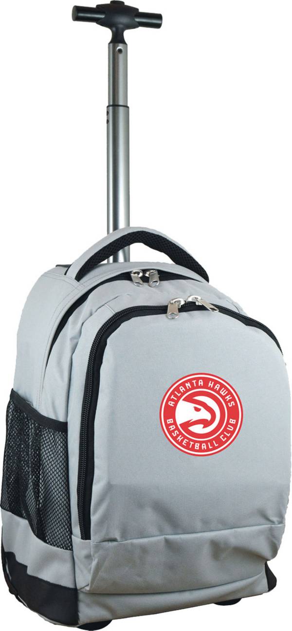 Mojo Atlanta Hawks Wheeled Premium Grey Backpack