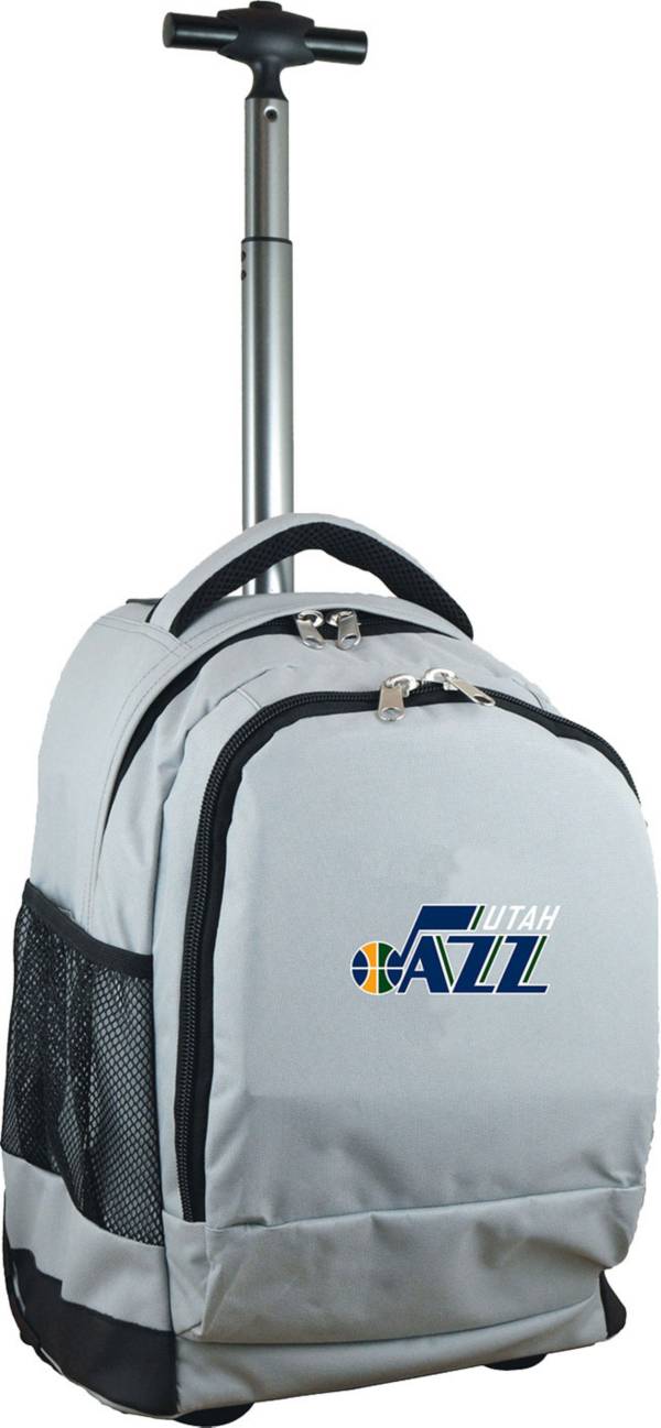 Mojo Utah Jazz Wheeled Premium Grey Backpack