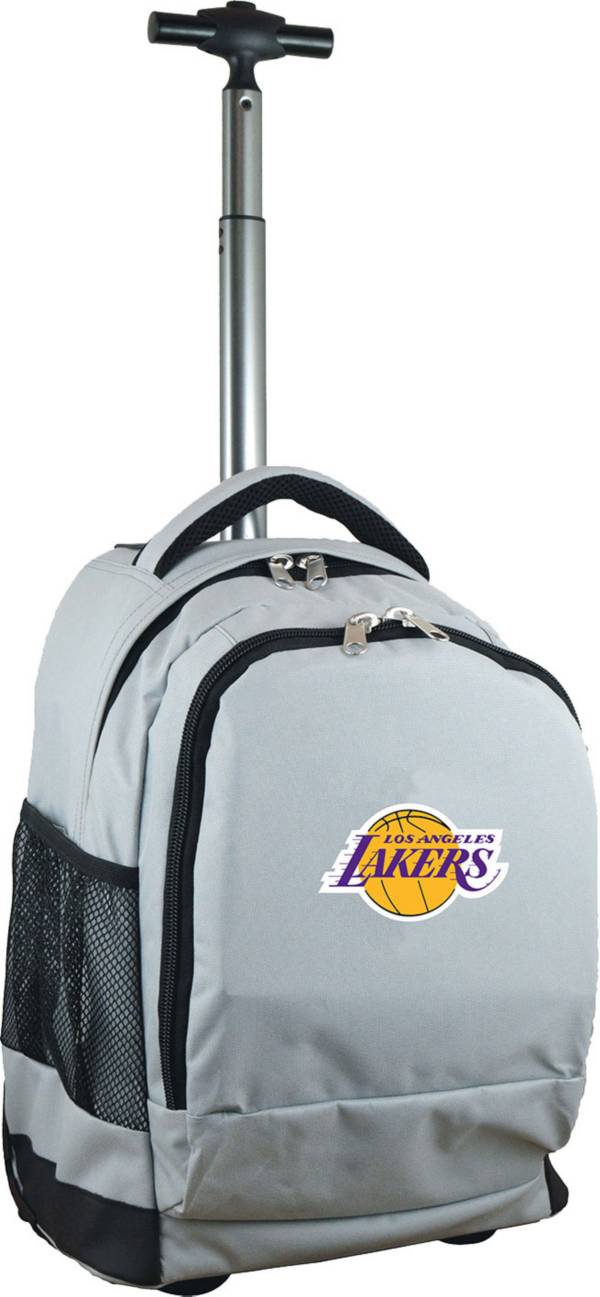 Mojo Los Angeles Lakers Wheeled Premium Grey Backpack