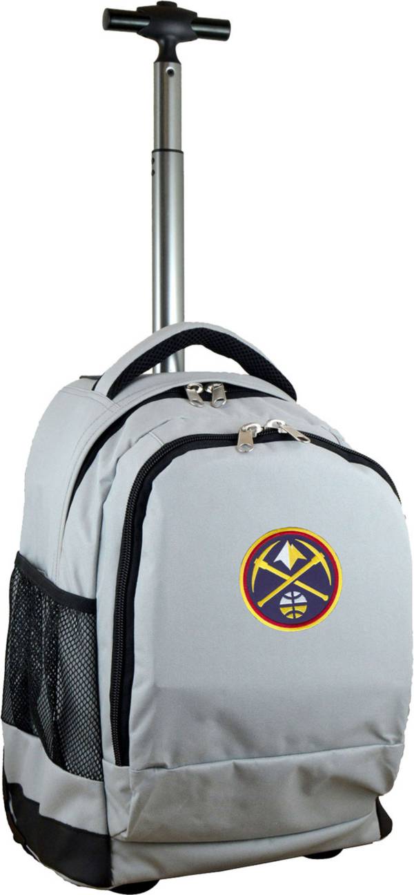 Mojo Denver Nuggets Wheeled Premium Grey Backpack