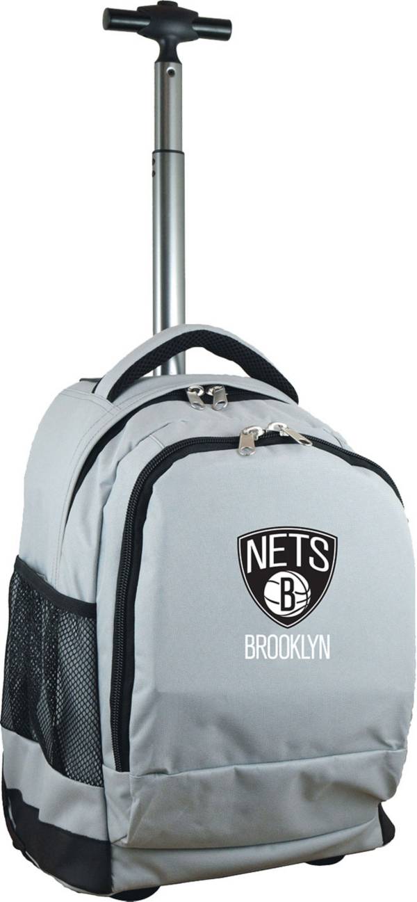 Mojo Brooklyn Nets Wheeled Premium Grey Backpack