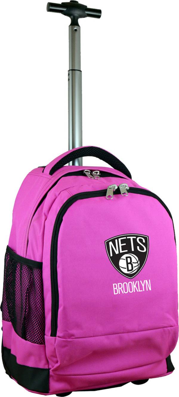 Mojo Brooklyn Nets Wheeled Premium Pink Backpack