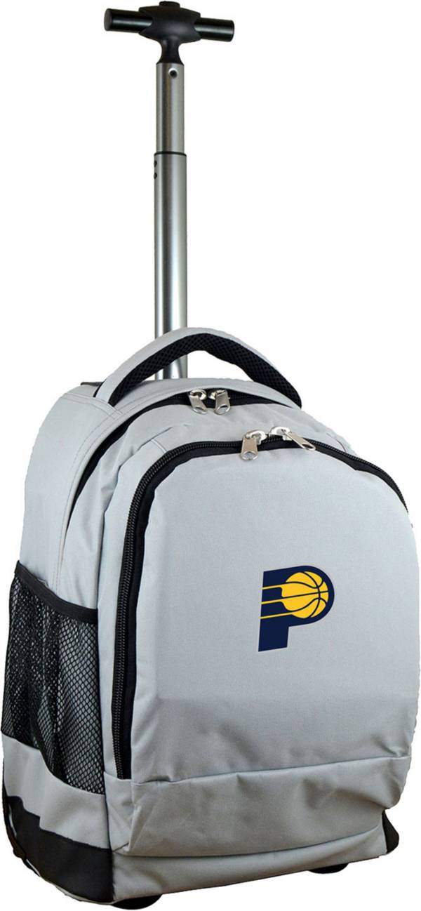 Mojo Indiana Pacers Wheeled Premium Grey Backpack