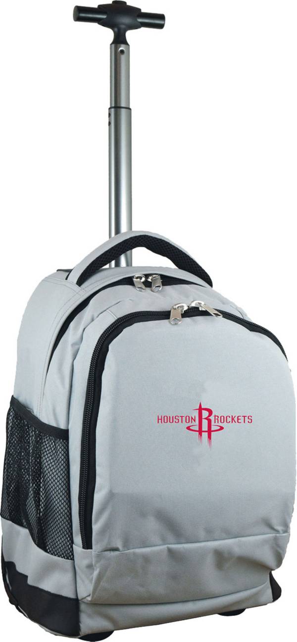 Mojo Houston Rockets Wheeled Premium Grey Backpack