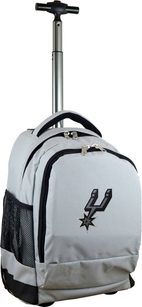 Mojo San Antonio Spurs Wheeled Premium Grey Backpack