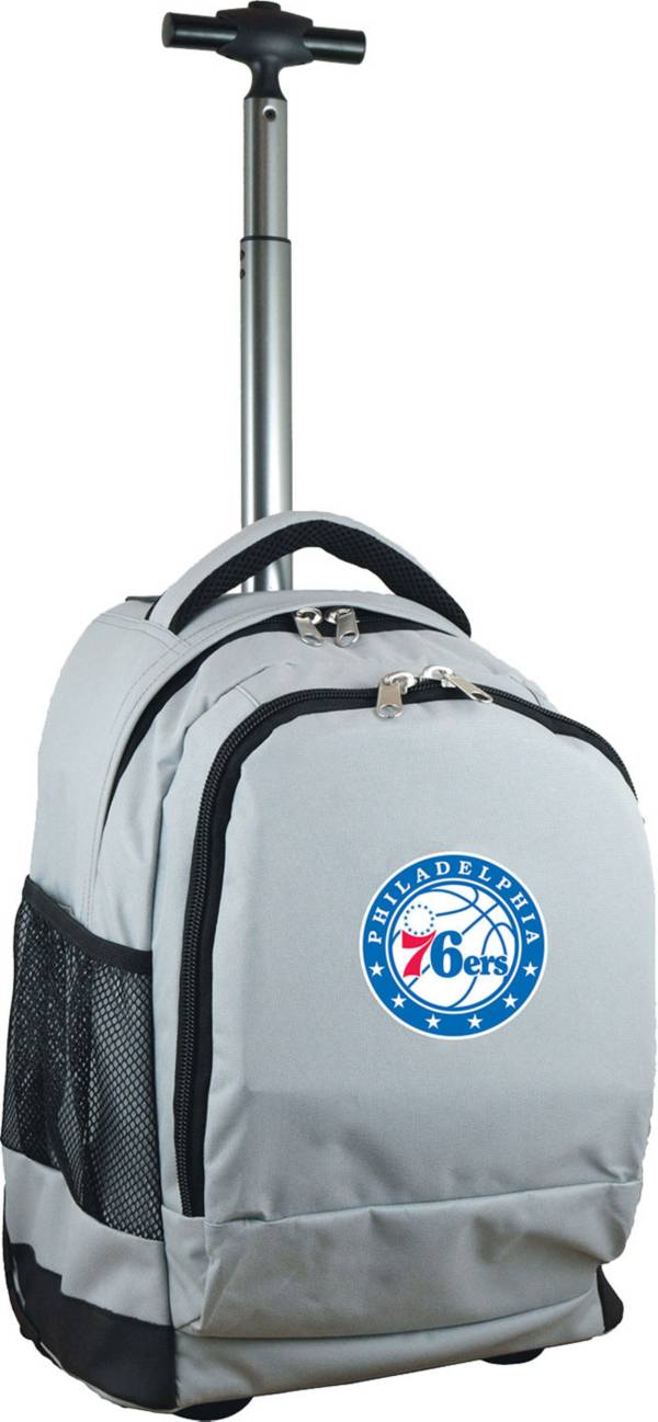 Mojo Philadelphia 76ers Wheeled Premium Grey Backpack