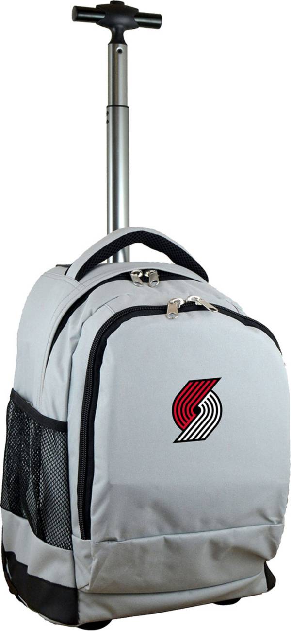 Mojo Portland Trail Blazers Wheeled Premium Grey Backpack