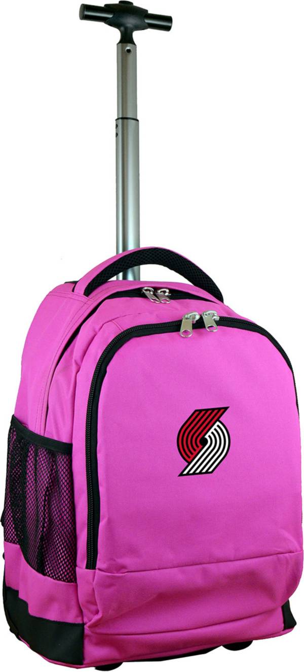 Mojo Portland Trail Blazers Wheeled Premium Pink Backpack