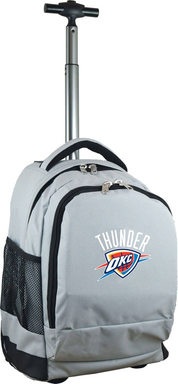 Mojo Oklahoma City Thunder Wheeled Premium Grey Backpack