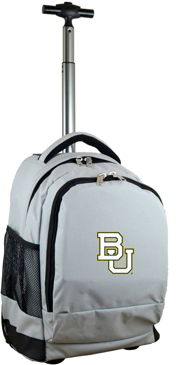 Mojo Baylor Bears Wheeled Premium Grey Backpack