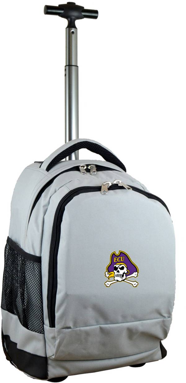 Mojo East Carolina Pirates Wheeled Premium Grey Backpack