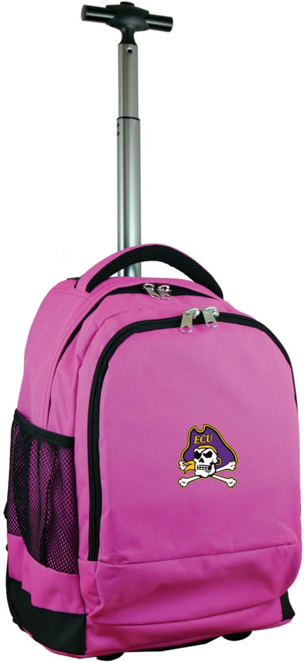 Mojo East Carolina Pirates Wheeled Premium Pink Backpack