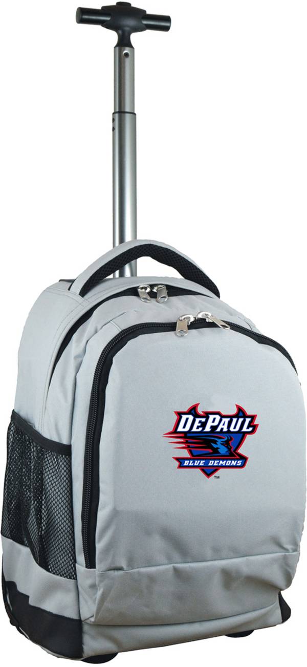 Mojo DePaul Blue Demons Wheeled Premium Grey Backpack