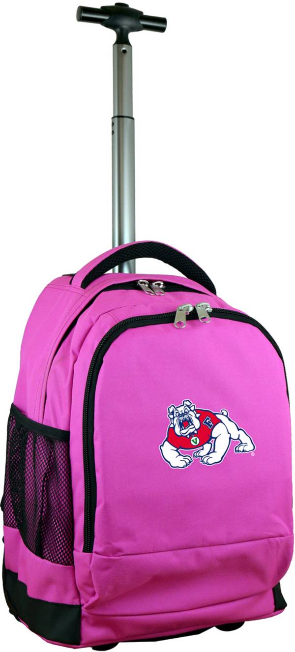 Mojo Fresno State Bulldogs Wheeled Premium Pink Backpack