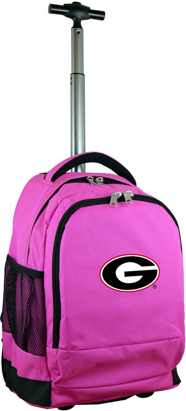 Mojo Georgia Bulldogs Wheeled Premium Pink Backpack