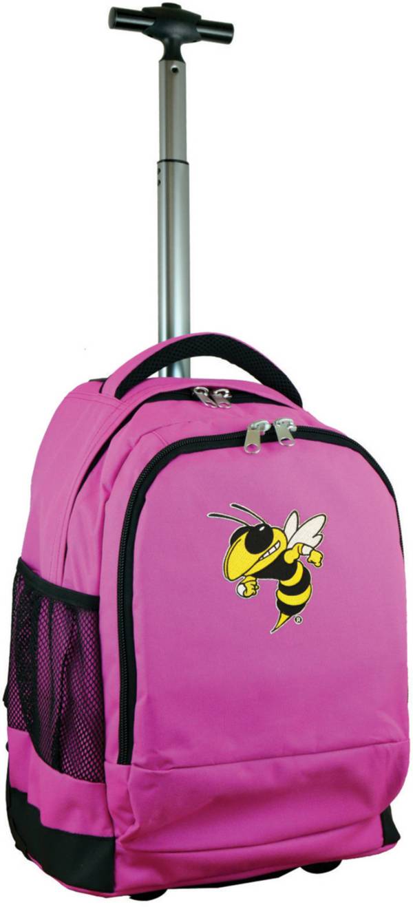 Mojo Georgia Tech Yellow Jackets Wheeled Premium Pink Backpack product image