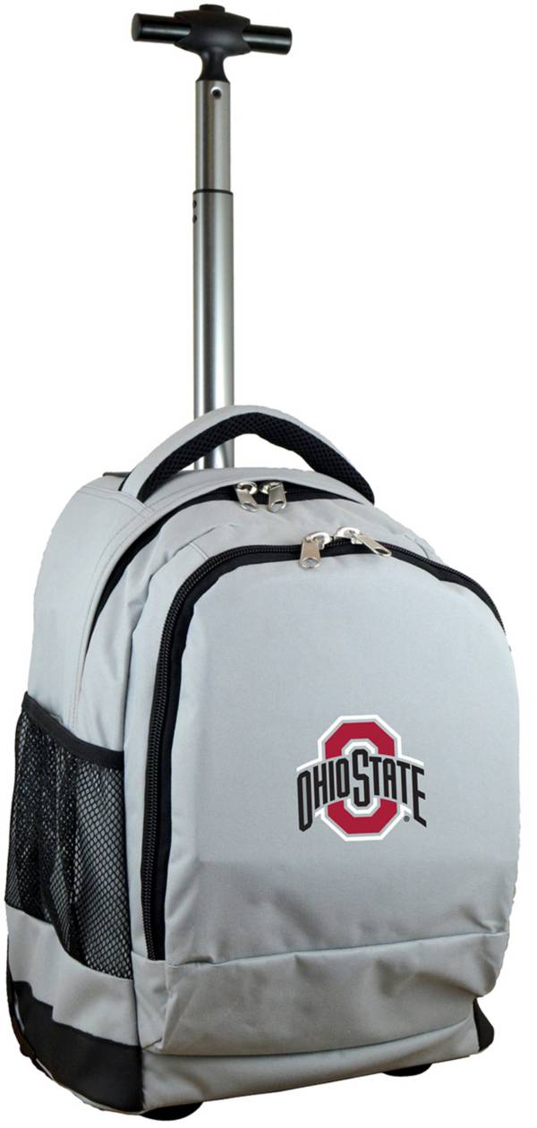 Mojo Ohio State Buckeyes Wheeled Premium Grey Backpack