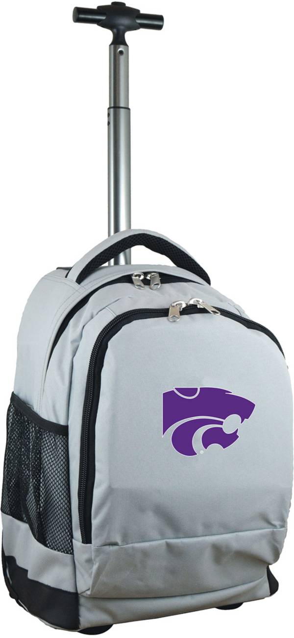 Mojo Kansas State Wildcats Wheeled Premium Grey Backpack